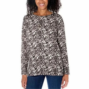 Mario Serrani Ladies' Tunic Top XL Black & Ivory